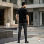 Men black t shirt with bold tiger print graphic for men – men black t shirt – photo 4