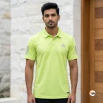Men Lime Green Polo T-Shirt Ultimate Fit – Lime Green Polo T-Shirt – photo 1