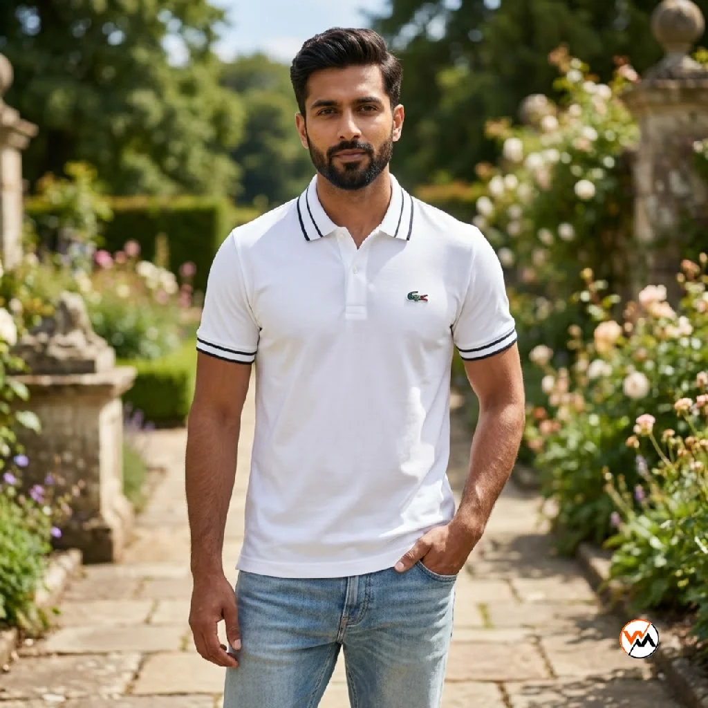 Men white polo t shirt for casual luxury styling – white polo t shirt Men white polo t shirt for casual luxury styling – white polo t shirt – photo 1