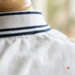 Men white polo t shirt for casual luxury styling – white polo t shirt – photo 3