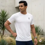 Men's Athletic T-Shirt - Essential White Running Top – Mens Athletic T-Shirt – photo 3