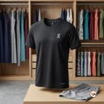 Mens black active t shirt essential workout top – mens black active t shirt – photo 2