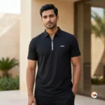Mens Black Boss Polo Shirt For Ultimate Style – Mens Black Boss Polo – photo 1