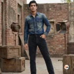 Mens black corduroy jeans featuring an essential slim cut – black corduroy jeans – photo 1