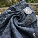 Mens Charcoal Black Slim Fit Jeans Ultimate Vintage Style – mens charcoal black jeans – photo 4