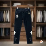 Mens Designer Cross Jeans Featuring Ultimate Cross Patches – designer cross jeans – photo 1