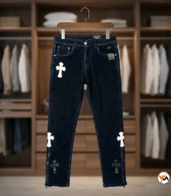 Mens Designer Cross Jeans Featuring Ultimate Cross Patches – designer cross jeans – photo 1