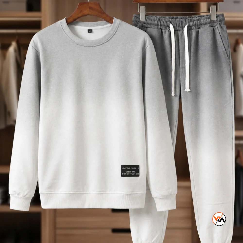 Mens gradient tracksuit set featuring an essential ombre sweatshirt and matching jogger – mens gradient tracksuit Mens gradient tracksuit set featuring an essential ombre sweatshirt and matching jogger – mens gradient tracksuit – photo 1