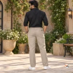 Mens Linen Trousers Essential Casual Grey Pants – Mens Linen Trousers – photo 3
