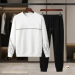 Mens tracksuit features an exclusive flame sleeve design for daily wear – mens tracksuit – photo 2