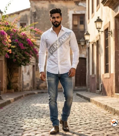 Mens white shirt is an essential elite addition for modern wardrobes. – mens white shirt – photo 1