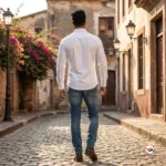 Mens white shirt is an essential elite addition for modern wardrobes. – mens white shirt – photo 3