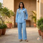 NEW MIU Blue Co-ord Sets for Women – Blue Co-ord Sets – photo 1