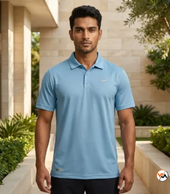 Nike Blue Polo T-Shirt For Men – Blue Polo T-Shirt – photo 1