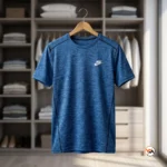 Nike mens blue t shirt essential athletic wear – mens blue t shirt – photo 2