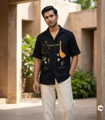 Party animal shirt for men featuring exclusive embroidered details – party animal shirt – photo 1