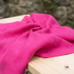 Pink lace top for women featuring crystal embellishments and short sleeves – pink lace top – photo 2