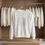 Signature White T-Shirt For Men With Rhinestones – White T-Shirt For Men – photo 2
