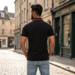 Tommy Hilfiger Black Mens Polo Shirt – Mens Polo Shirt – photo 4