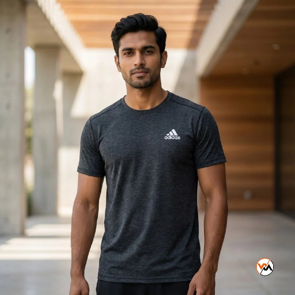 Ultimate Adidas Grey T-Shirt for Men – Adidas grey t-shirt – photo 1