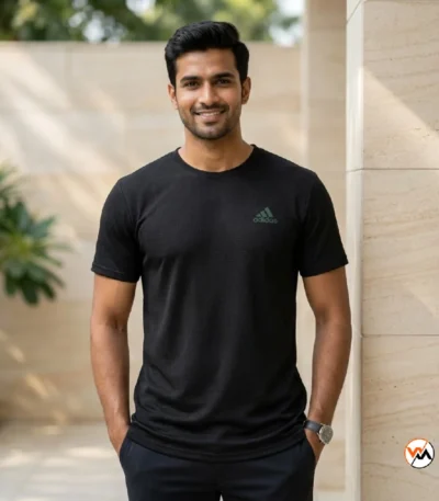 Ultimate Black Adidas T-Shirt for Men – black adidas t-shirt – photo 1