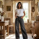 Ultimate black jeans for women featuring wide leg style – black jeans for women – photo 1