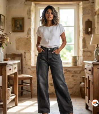 Ultimate black jeans for women featuring wide leg style – black jeans for women – photo 1