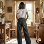 Ultimate black jeans for women featuring wide leg style – black jeans for women – photo 4