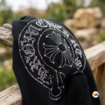 Ultimate Black Mens Sweatshirt with Studded Cross Graphic – mens sweatshirt – photo 3