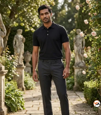Ultimate Black Polo T-Shirt for Men – Black Polo T-Shirt – photo 1