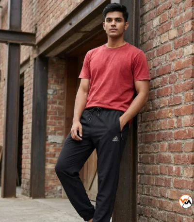Ultimate Black Track Pants for Men with Signature Details – black track pants – photo 1