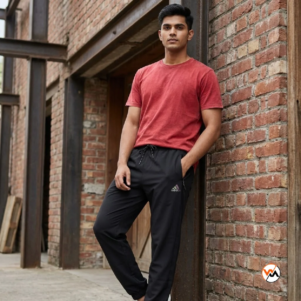 Ultimate Black Track Pants for Men with Signature Details – black track pants – photo 1