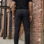 Ultimate Black Track Pants for Men with Signature Details – black track pants – photo 3