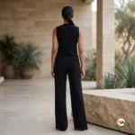 Ultimate Black Women Co-ord Set With Gold Buttons – women co-ord set – photo 4