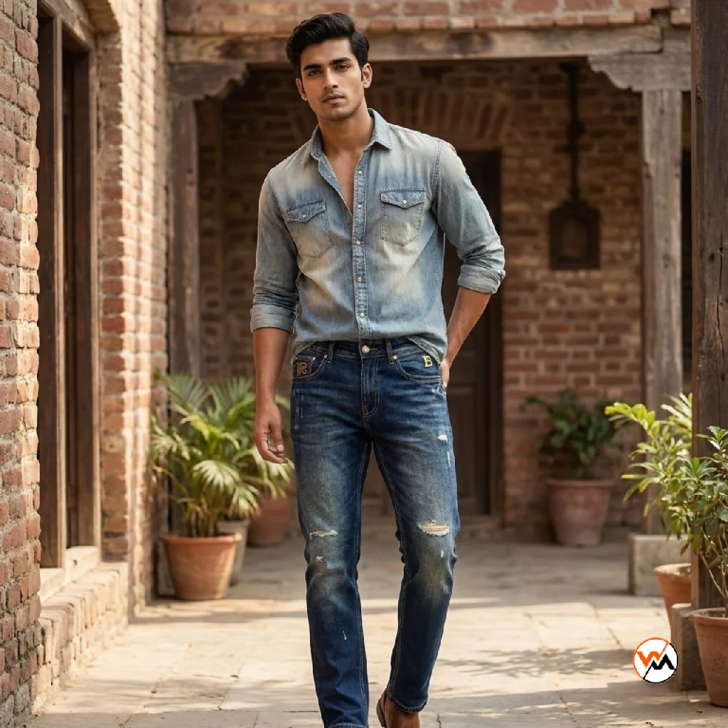 Ultimate distressed denim jeans for men featuring classic styling – distressed denim jeans – photo 1