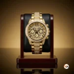Ultimate Gold Diamond Watch for Men with Ornate Chronograph Dial – Gold Diamond Watch – photo 5