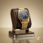 Ultimate Gold Luxury Watch with Blue Diamond Dial – gold luxury watch – photo 4