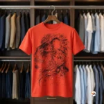 Ultimate Graphic Print T-Shirt for Men in Orange – Graphic Print T-Shirt – photo 2