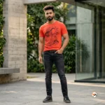 Ultimate Graphic Print T-Shirt for Men in Orange – Graphic Print T-Shirt – photo 5