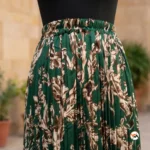 Ultimate green co-ord set for women with shirt and skirt design – green co-ord set – photo 1