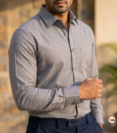 Ultimate Grey Men Long Sleeve Shirt – grey men long sleeve shirt – photo 1