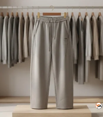 Ultimate grey trousers for men featuring an essential casual style and comfortable elasticated waistband – grey trousers for men