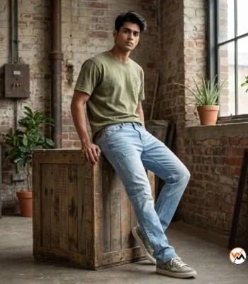 Ultimate Light Blue Mens Jeans – light blue mens jeans – photo 1