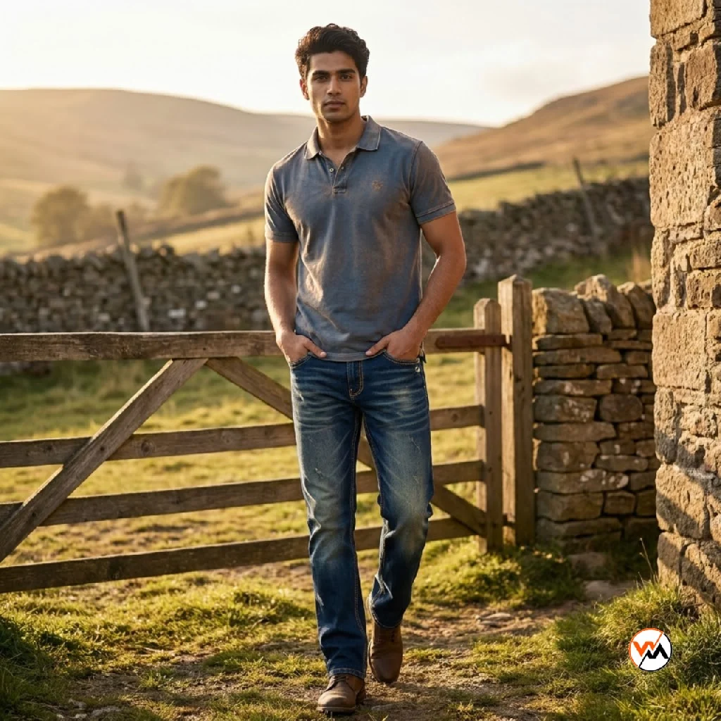 Ultimate Men Blue Denim Jeans – blue denim jeans – photo 1