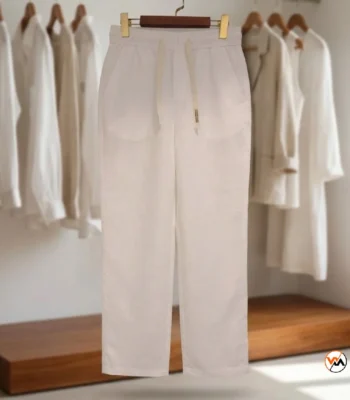 Ultimate Men White Linen Trousers for Casual Wear – white linen trousers – photo 1