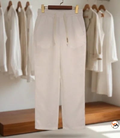 Ultimate Men White Linen Trousers for Casual Wear – white linen trousers – photo 1