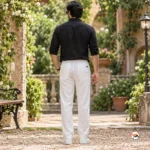 Ultimate Men White Linen Trousers for Casual Wear – white linen trousers – photo 2