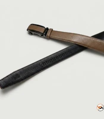Ultimate mens brown leather belt with ratchet buckle – mens brown leather belt – photo 1