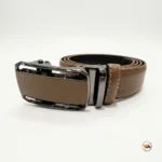 Ultimate mens brown leather belt with ratchet buckle – mens brown leather belt – photo 2