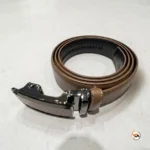 Ultimate mens brown leather belt with ratchet buckle – mens brown leather belt – photo 3